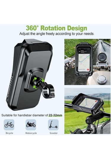 Su Geçirmez Telefon Tutucu 360 Dönebilen Titreşim Önleyici Akıllı Telefon Tutucu Dokunmatik Ekranl Diğer