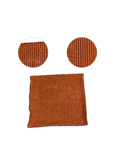 Homyl Kadife Yastık Kılıfı, Atma Kılıfı 18x18 Inç/45x45 Turuncu