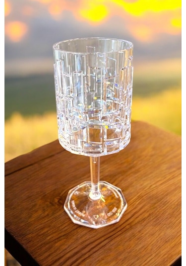 Kırılmaz Kadeh Bardak 200 Ml Kokteyl Ve Şarap Kadehi Polikarbon Özel Üretim 1 Adet - Şeffaf