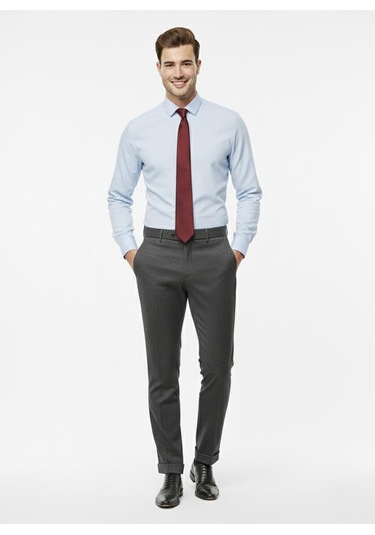 Presto Erkek Slimfit Armürlü Pantolon Siyah 3193-011 Siyah