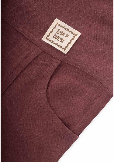 Cigit Bol Paça Keten Salopet 2-7 Yaş Mürdüm Mürdüm