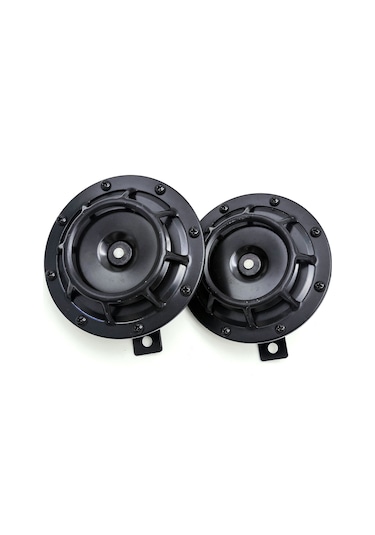 Leezsing 12v Çift Sesli Araç Kornası - 125mm Çap, 115db Yüksek Ses, 2'li Paket