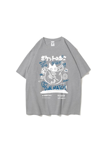 Teekossc 2024 Yaz Kedi Baskılı Harajuku Kawaii Erkek Kadın T-shirt Y2k Streetweargreen Green