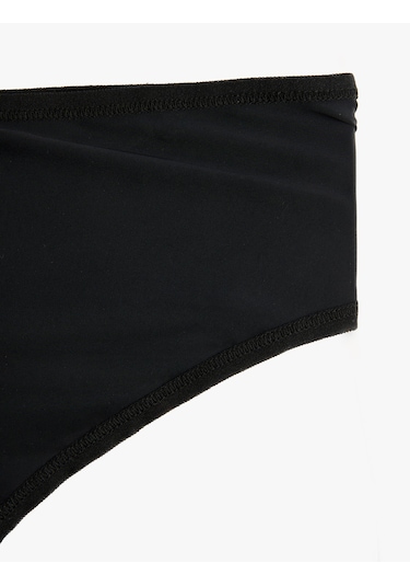Koton Rahat Kalıp Ekstra Yüksek Bel String Külot Siyah 6wlk30202mk Siyah