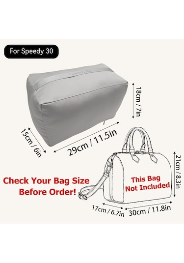 Fochsia Speedy 30 İçin Şık El Çantası Yastık Düzenleyici Hafif Kumaş Dolgu Yapı Bozulmasını Önler Ahşap