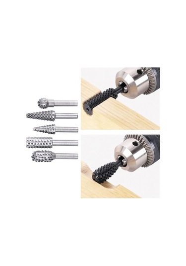 Modacar Ahşap Oyma Törpü Seti Tungsten