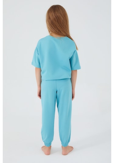 U.S. Polo Assn. Mavi Kız Çocuk Pijama Takımı Mavi