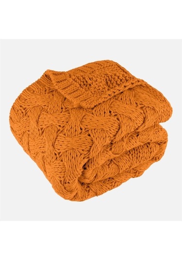 Serenita Saç Örgü Triko Tv Battaniyesi Throw Koltuk Şalı (538861623)-110X160