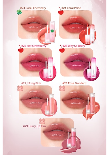 Peripera Perıpera Ink Mood Glowy Tint 27 Joking Pink Tteok Recipe 27