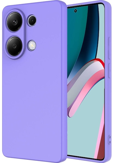 Xiaomi Poco M6 Pro 4g Kılıf Zore Mara Lansman Kapak Lila
