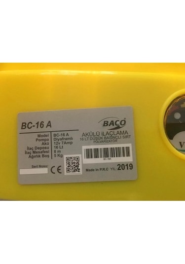 Baco Bc-16A Ilaçlama Makinesi