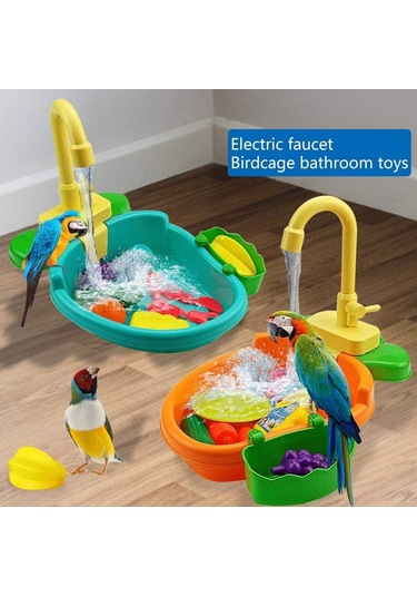 Xindoker Kuşlar İçin Eğlenceli Ve Sağlıklı Otomatik Banyo Küveti - Hafif Ve Dayanıklı Tasarım