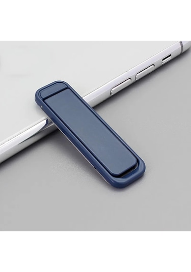 Goldenqian Cep Telefonu Kickstand Evrensel Dikey Yatay Standı Ayarlanabilir Mini Katlanır Masa Dağı Tutucu İphone Samsung Blue Blue