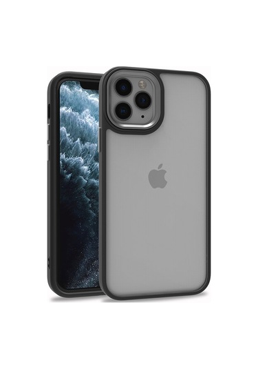 İphone Uyumlu 11 Pro Max Uyumlu Tchs Flora Kılıf-siyah Siyah