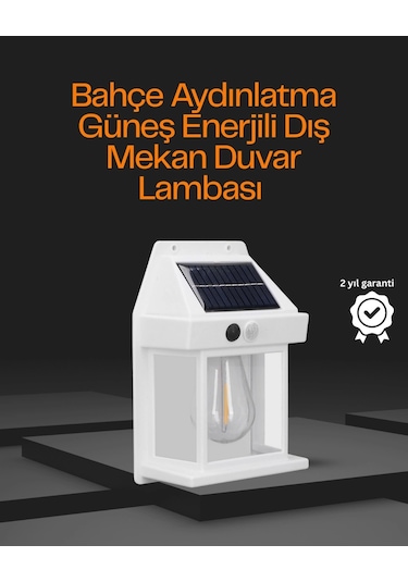 1800 Mah Pilli Solar Duvar Aydınlatma Çok Renkli