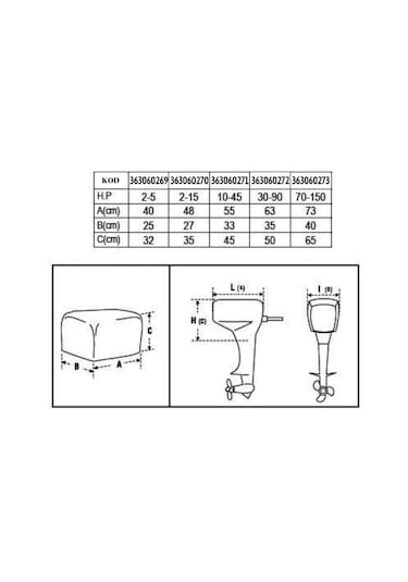 Dm Dıştan Takma Motor Kılıfı 63x35x50