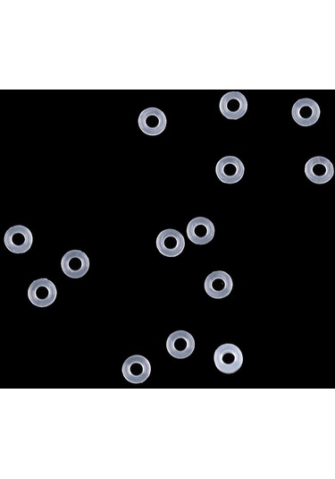 Homyl 100 Parça Beyaz Kauçuk Dart Kök Mil O-yüzükler