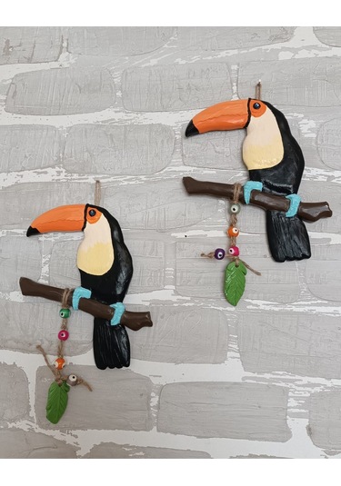Dekoratif Tukan Kuşu Farklı Renklerde Kutulu 1 Adet