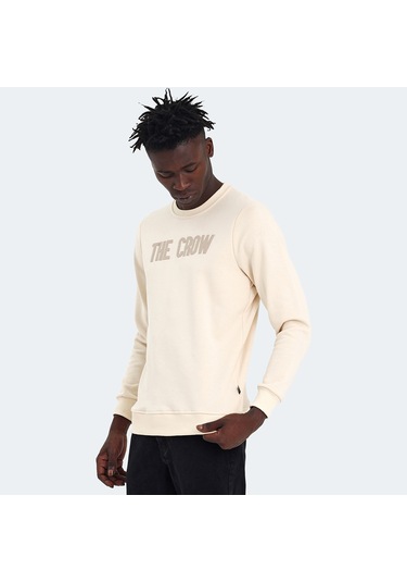 The Crow THE CROW Erkek  Ekru Sweatshirt