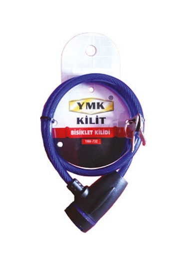Eko Çelik Halatlı, İzoleli Bisiklet Kilidi - 8mm, 65 Cm Beyaz - Siyah