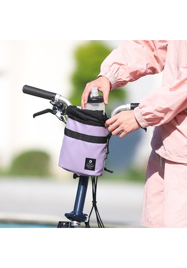 Rhınowalk Rk24932 Çok Fonksiyonlu Polyester Bisiklet Çantası Omuz Çantası Saklama Çantası - Açık Mor
