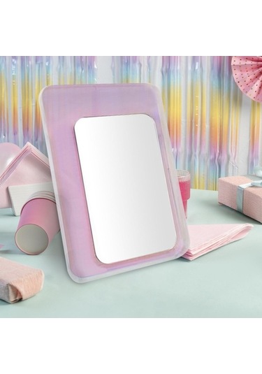 Pazly Suntek Masa Makyaj Için Dekorasyonu Cafe Aynası Akrilik İa Çok Renkli
