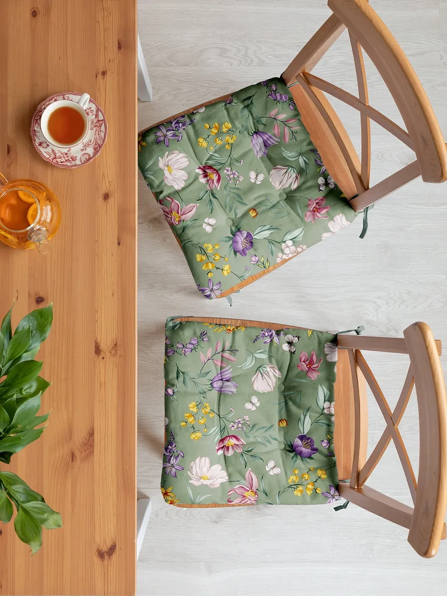 Mia Cara Sandalye Minder 40x40 Cm 2 Adet 145346479 Yeşil