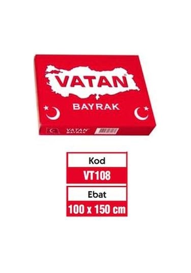 Vatan Vt108 100X150Cm Türk Bayrağı