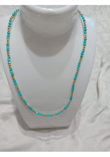 Mavi Sedef Kolye, Bileklik Ve Küpe Takı Seti Mavi