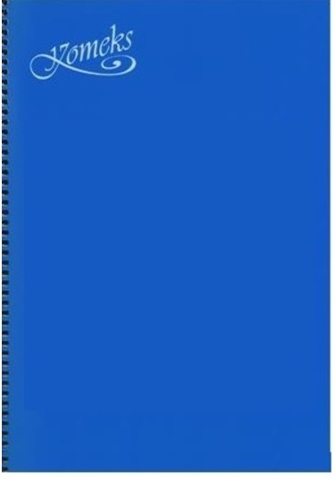 Komeks Spiralli Defter Plastik Kapak 72 Yp A4 Kareli Mor