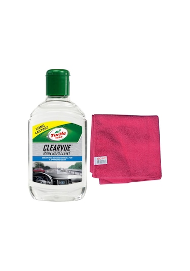 Turtle Wax Cam Yağmur Kaydırıcı + Mikrofiber Bez