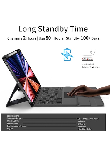 Daphnela Lenovo M9 Klavyeli Kılıf