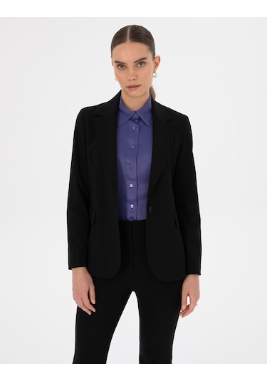 Pierre Cardin Kadın Siyah Ceket 50319423-vr046 Siyah