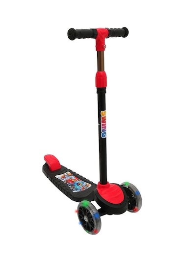 Swsc1-ı Swing Işıklı Scooter Kırmızı