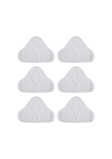 Crackedice H2o X5 Buharlı Paspas Temizleyici Zemin Yıkanabilir Mikrofiber Pedler İçin 6 Adet Ped