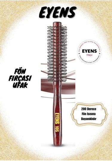 Eyens Şekil Tarağı Ve Isıya Dayanıklı Fön Fırçası Seti 5 Parça