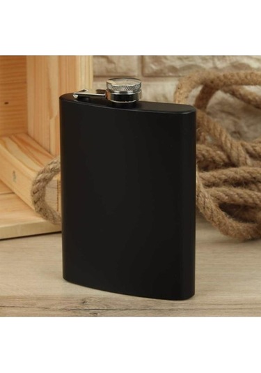 Kişiye Özel Cep Matarası Siyah