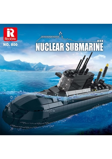 Reobrix 800 Nükleer Denizaltı Yaratıcı Yapı Blok Seti Building Blocks Nuclear Submarine - 1498 Parça