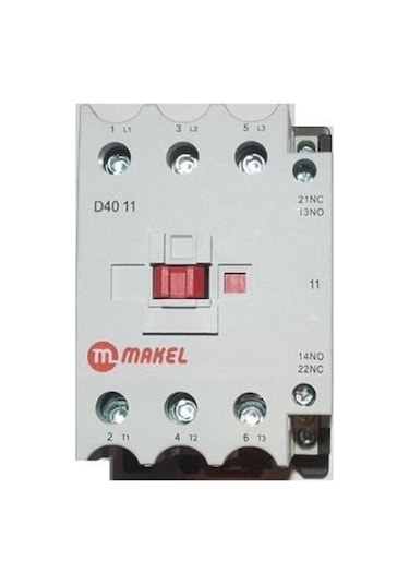 Makel 3p Knc1-4011 Ac Kontaktör 18.5kw 40a 68000015