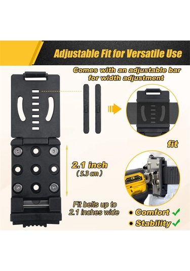 Matkap Tutucu Kemer Klipsi, Akülü Matkap Sürücüsü İçin Kanca