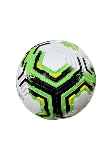 2025 Desenli Tasarım Futbol Topu 4 Astarlı No:5 480 Gr + Pompa Hediyeli X506 Çok Renkli