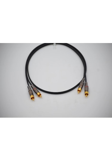 Amfi Rca Kablosu 2 Metre - El Yapımı %100 Bakır Anfi Rca Ses Kablosu - 2 Metre
