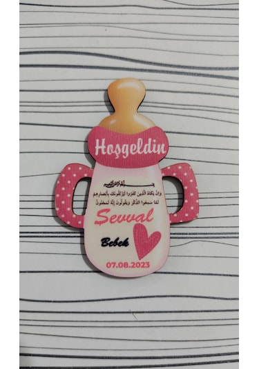 8 Cm Biberon Hoşgeldin Magnet 25 Adet