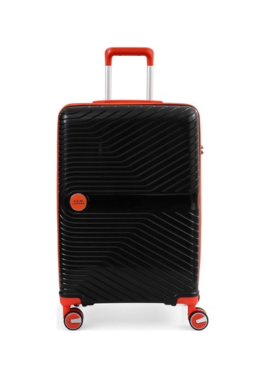 Ççs 5239 Polipropilen Büyük Boy Valiz Siyah-turuncu