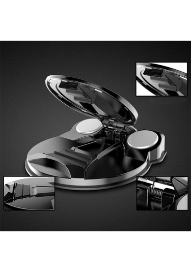 Butu Karbon Fiber Araç Telefonu Tutucu Dashboard Cep Telefonu Sabitleme Kıskacı Braketi Gps Standı 3.5-6.8 İnç Telefon İçin