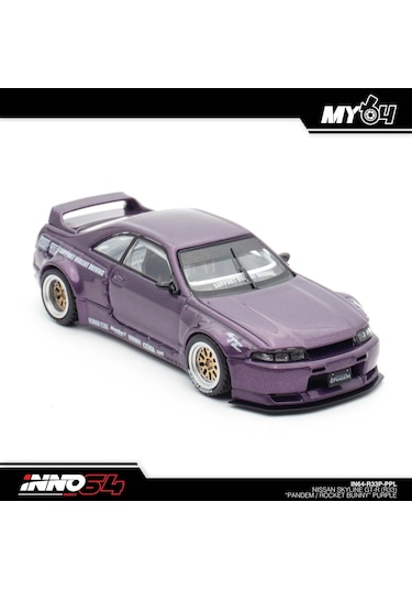 Inno 1/64 Nissan Skyline Gt-r R33 "pandem / Rocket Bunny" Purple Çok Renkli