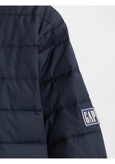 Gap 790583001 V-frch Logo Ltwt Puffer Jkt Erkek Mont Lacivert