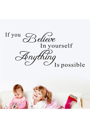 Maiyame Family Kalıcı Duvar Sticker, Ev Dekorasyonu, Kolay Kullanım, 51cmx32cm Siyah, Dayanıklı Malzeme, Ev İçi Zenginleştirici Diğer