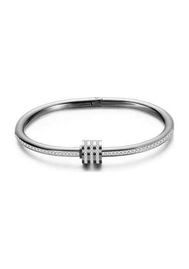 Novahub Gümüş Kadın's Bileklik Solmayan Paslanmaz Çelik Bileklik Moda Mücevher Altın Gümüş Gümüş