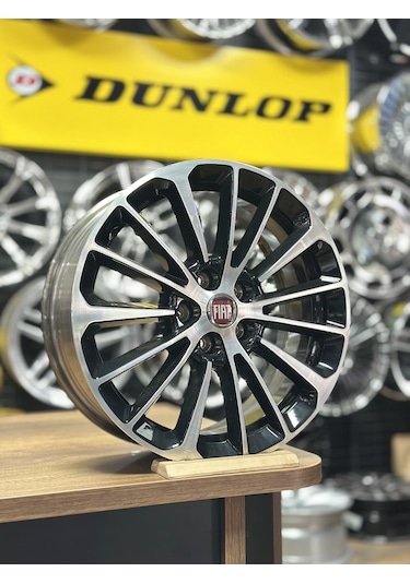 Sıfır Opar 16 İnç 5x98 Egea, Doblo Black Diamond Cut Jant Takımı